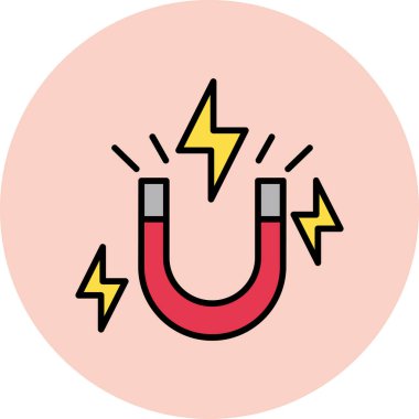 Mıknatıs Web simgesi basit illüstrasyon