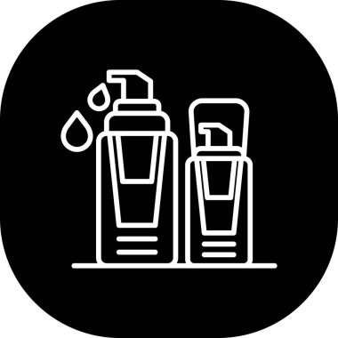 Güzellik ve moda simgelerinin vektör çizimi