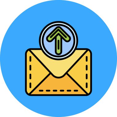 E-posta. Web simgesi basit illüstrasyon