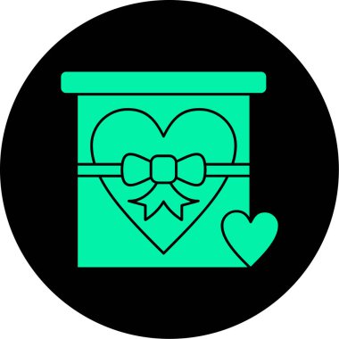 Kurdeleli bir kutunun vektör çizimi