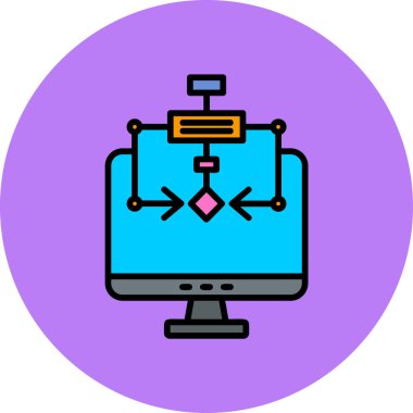 seo modern simgesinin vektör illüstrasyonu