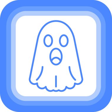 hayalet simgesi vektör illüstrasyonu