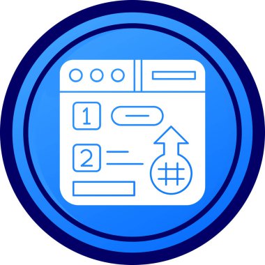 Modern bir simgenin vektör illüstrasyonu