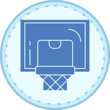 Basketbol. Web simgesi basit illüstrasyon