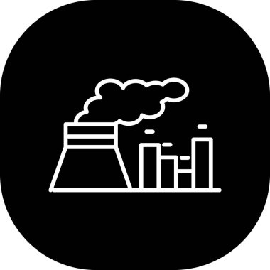 Eşsiz Fabrika Vektör Kabartma Simgesi