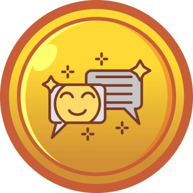 para sikkesi simgesi, çizgi film tarzı