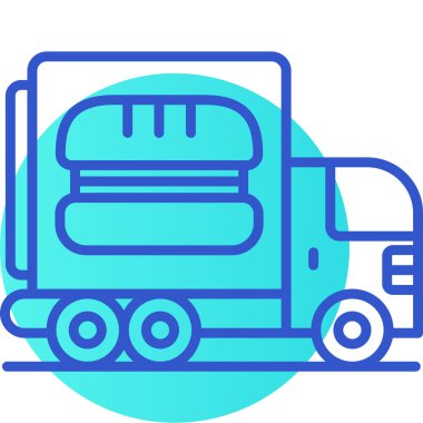 Gıda simgesinin vektör illüstrasyonu