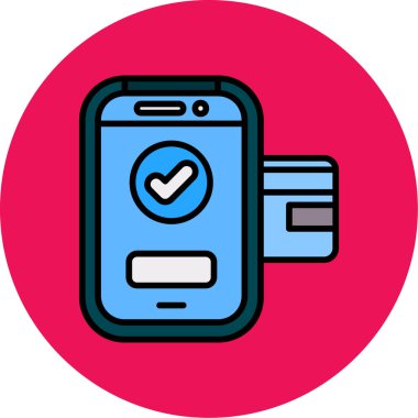 Akıllı telefon. Web simgesi basit illüstrasyon