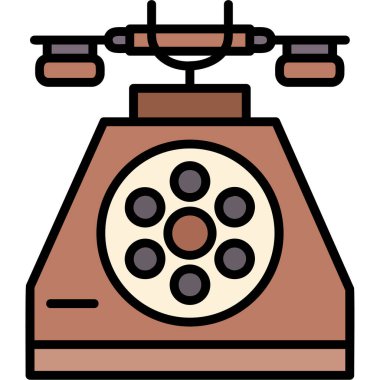 Çizgi film telefonunun vektör çizimi