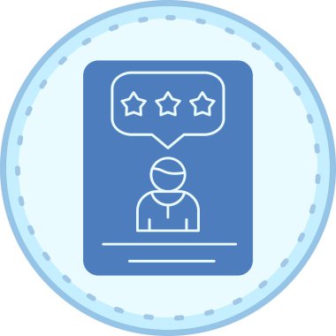 Seyirciler. Web simgesi basit illüstrasyon