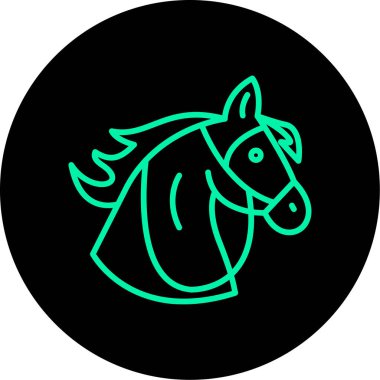 Eşsiz at vektör simgesi