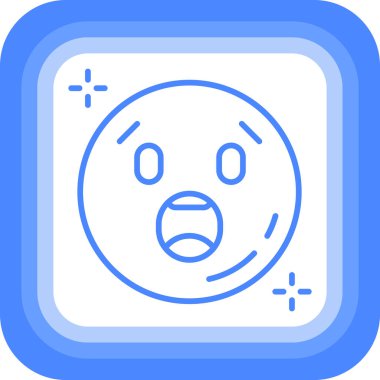 kızgın emoji simgesi, vektör illüstrasyon tasarımı