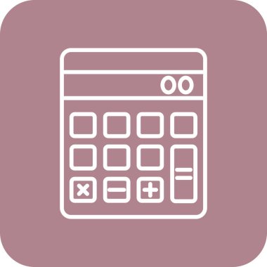 Calculator  icon, vector illustration simple design