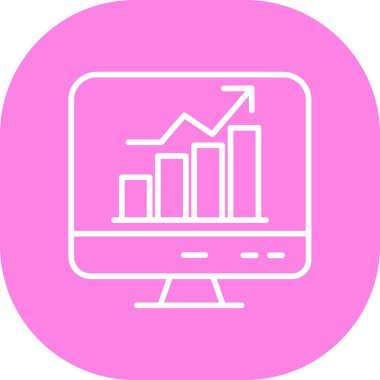 İş ve finans simgesinin vektör illüstrasyonu