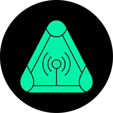 Modern b 'nin vektör illüstrasyonunda müziğin eksik simgesi