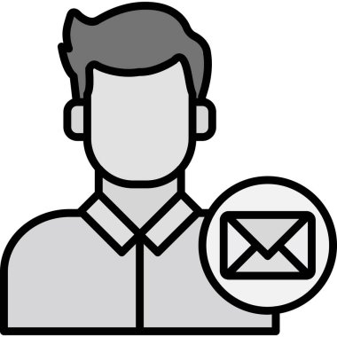 e-posta simgesi ana hat biçiminde