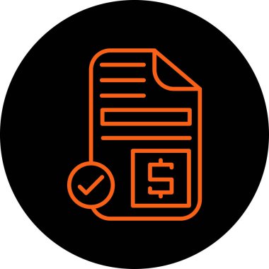 Kontrol listesi. Web simgesi basit tasarım