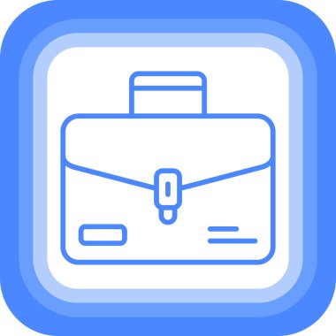 Bavul. Web simgesi basit illüstrasyon