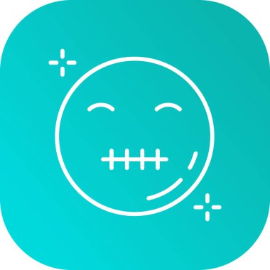 Gülümseme ikonu, tikon, mutlu simge vektörü ikonu. vektör illüstrasyonu