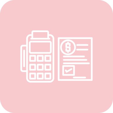 Ödeme simgesi, vektör illüstrasyonu