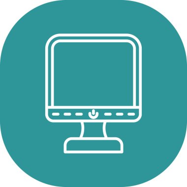 Dizüstü bilgisayar simgesi vektör çizimi