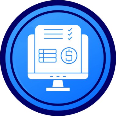 Kredi kartı olan dizüstü bilgisayar, basit simge tasarımı vektör çizimi