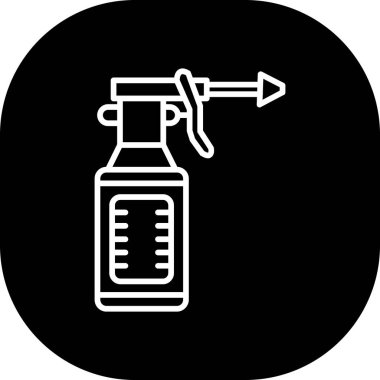 Aşı şişesi kabartma simgesi