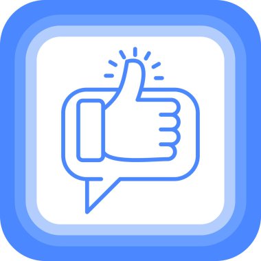 Simge vektör illüstrasyonunu Başparmaklar Yukarı