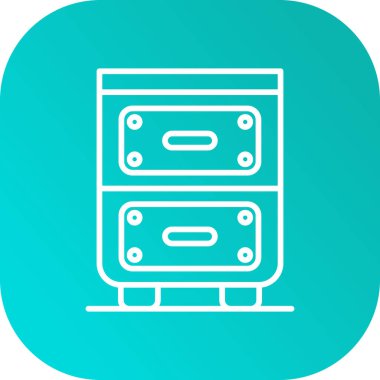 Mavi çizgi Akıllı ev simgesi mavi arka plan üzerinde izole. Uzaktan kumanda. Vektör İllüstrasyonu