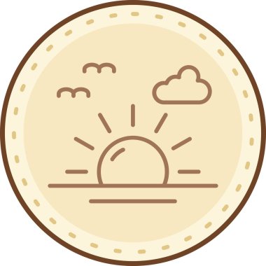 Hava tahmini. vektör simgesi