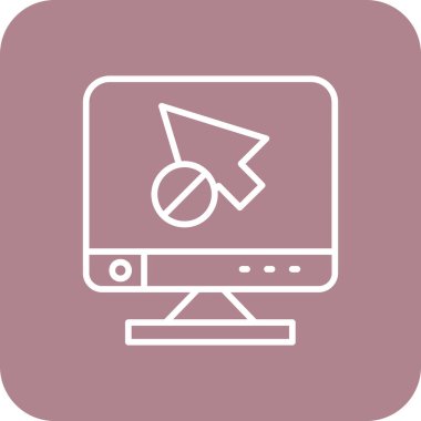 İmleç. Web simgesi basit illüstrasyon