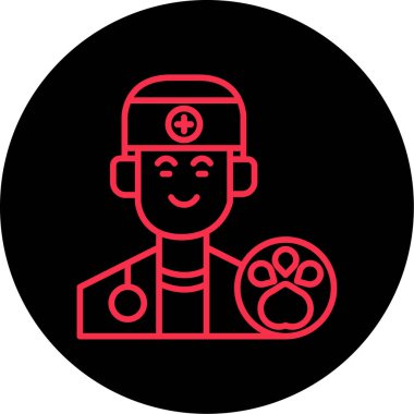 Tıbbi bir simgenin vektör illüstrasyonu