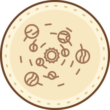 Kahve. Web simgesi basit illüstrasyon