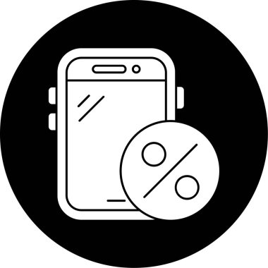 akıllı telefon simgesi vektör illüstrasyonu