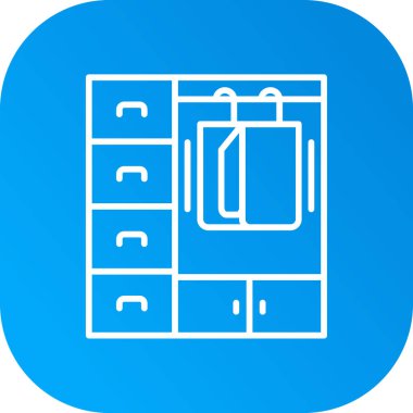 Mobilya simgesinin vektör illüstrasyonu