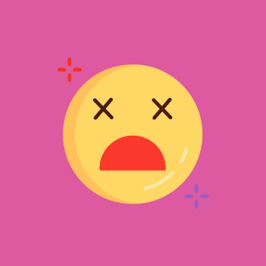 düz simge ve uzun gölge emojisi