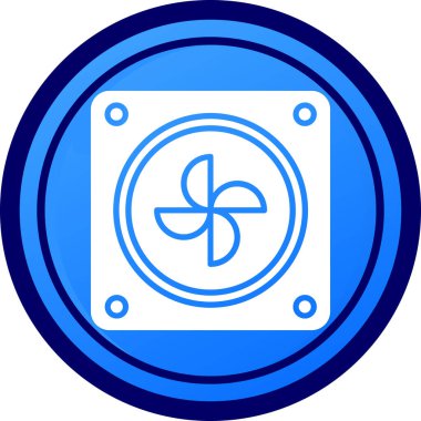 Bir arabanın mavi ve beyaz ikonunun vektör çizimi