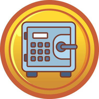 ATM 'de. Web simgesi basit illüstrasyon