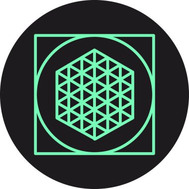 Modern bir simgenin vektör illüstrasyonu