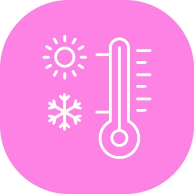 Sıcaklık. Web simgesi basit tasarım