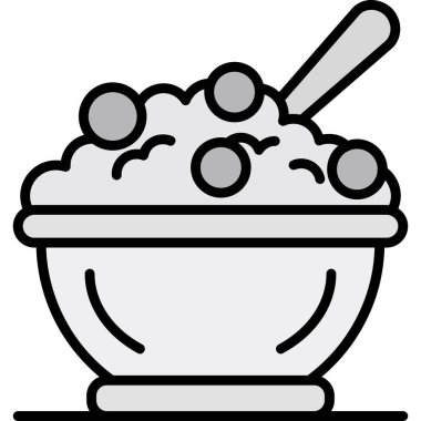 pirinç. Web simgesi basit illüstrasyon