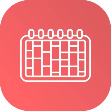 Soyut arkaplan gruplandırılmış ve kolay düzenlenebilir takvim simgesi