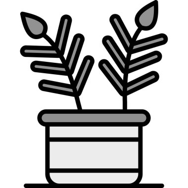 bitki simgesi vektör illüstrasyonu