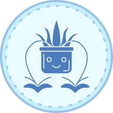 Kaktüs simgesi vektör illüstrasyonu