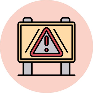 uyarı simgesi vektör illüstrasyonu