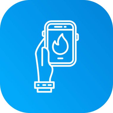 Benzin istasyonu simgesinin vektör illüstrasyonu