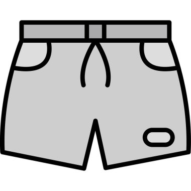 Şort simgesi, anahat stili