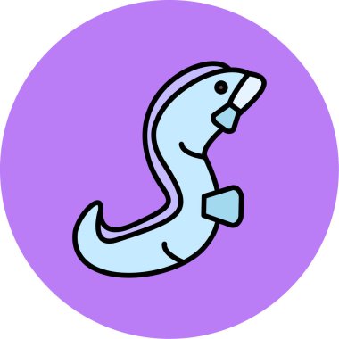 Balık. Web simgesi basit tasarım