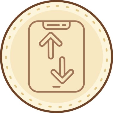 Modern bir simgenin vektör illüstrasyonu