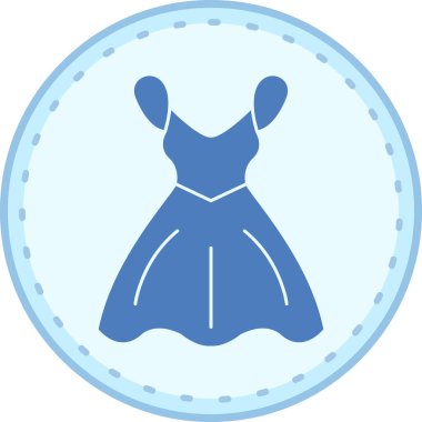 Elbise. Web simgesi basit illüstrasyon